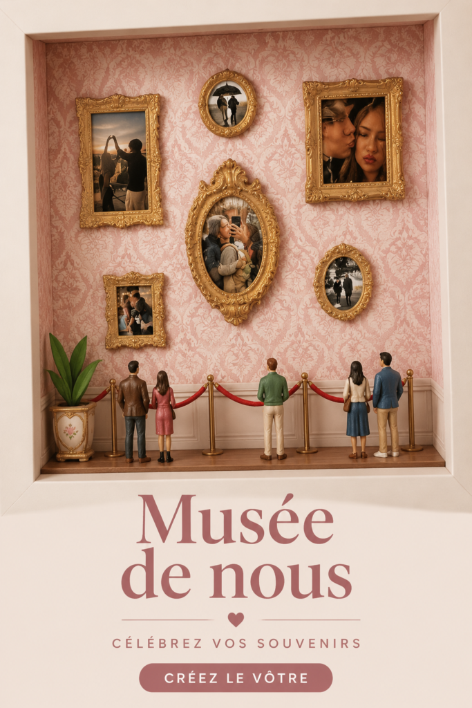 Intérieur d'un espace décoré avec une ambiance muséale et artistique.