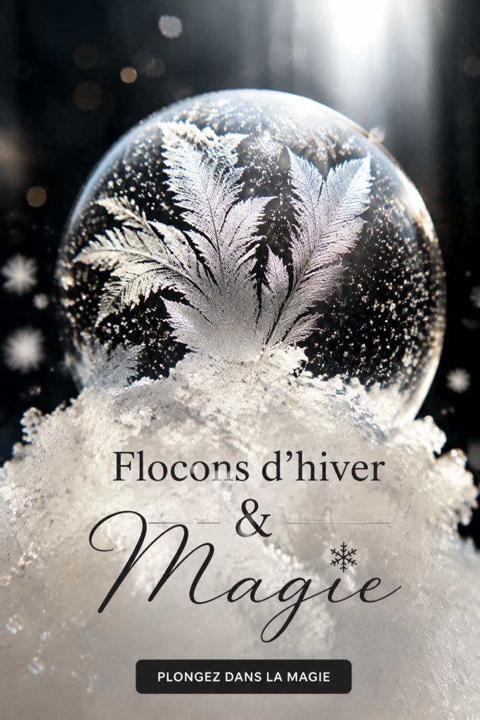 Ambiance chaleureuse d'hiver avec décorations inspirées des flocons de neige.