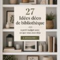 Décoration d'étagères avec des objets du quotidien.