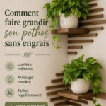 Un pothos luxuriant dans un pot, symbole de croissance naturelle