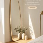 Miroir décoratif élégant dans un salon moderne