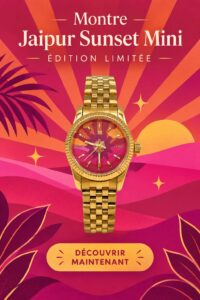 Montre Jaipur Sunset Mini en édition limitée, élégante et originale