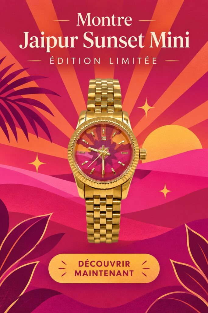 Montre Jaipur Sunset Mini en édition limitée, élégante et originale