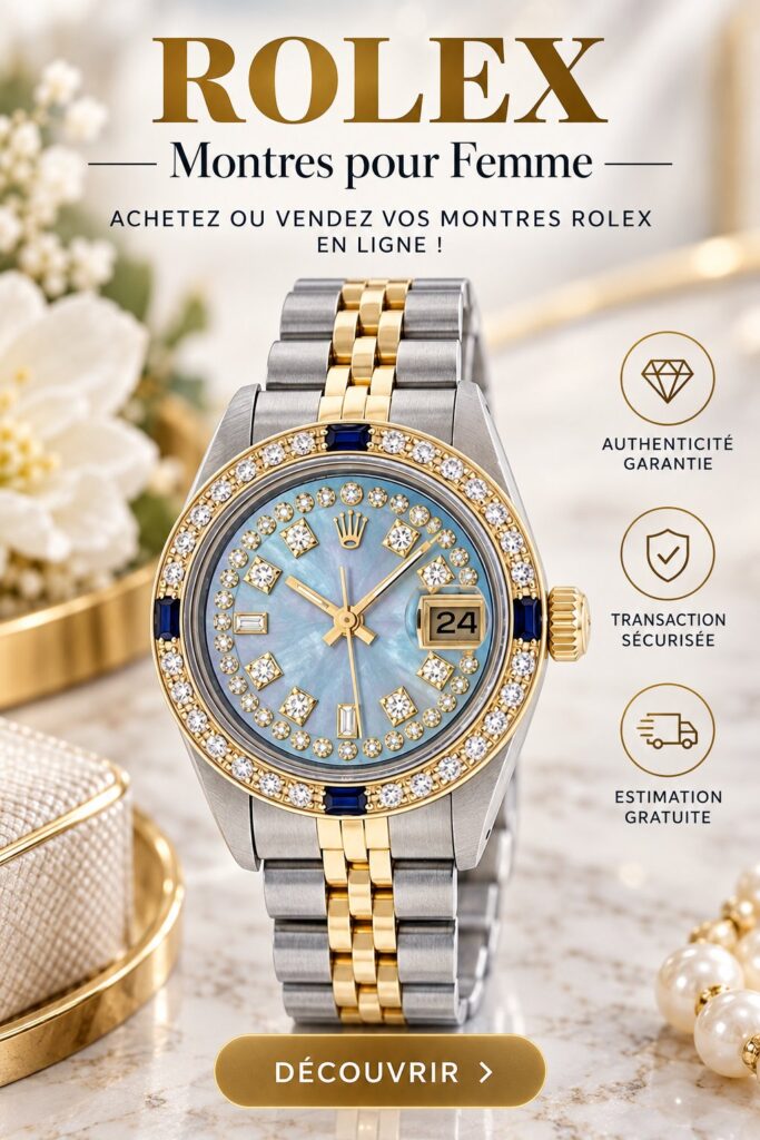 Une belle montre Rolex pour femme en or rose sur un fond élégant.
