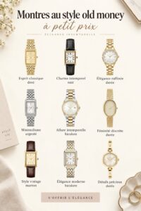 Montre vintage élégante sur un fond neutre