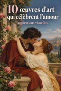 Une belle œuvre d'art moderne représentant l'amour, idéale pour la décoration intérieure.