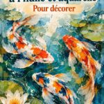 Tableau représentant des poissons colorés sur un mur de salon