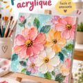 Image de techniques de peinture acrylique sur toile colorée avec des outils de peinture
