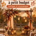 Décoration de mariage automnal rustique avec des éléments naturels