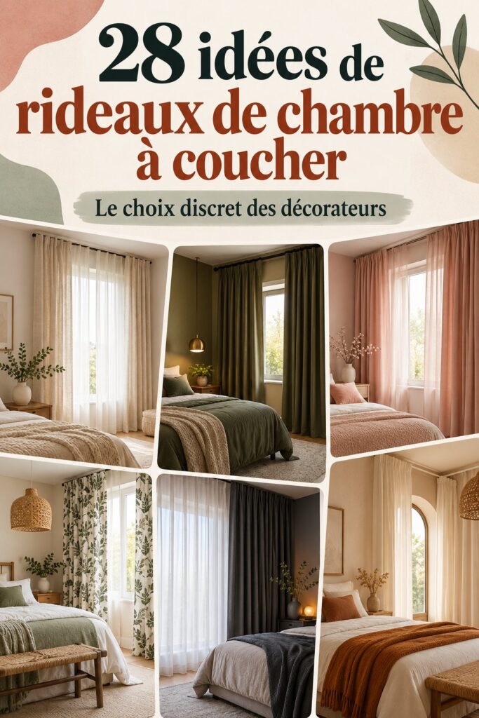 Une belle chambre avec des rideaux élégants qui ajoutent une touche de style.