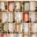 Chambre à coucher avec des rideaux légers et aériens qui apportent une ambiance accueillante.