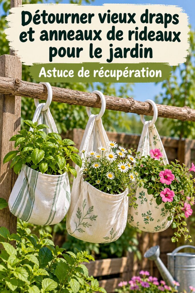 Des objets déco originaux fabriqués à partir de vieux draps recyclés.
